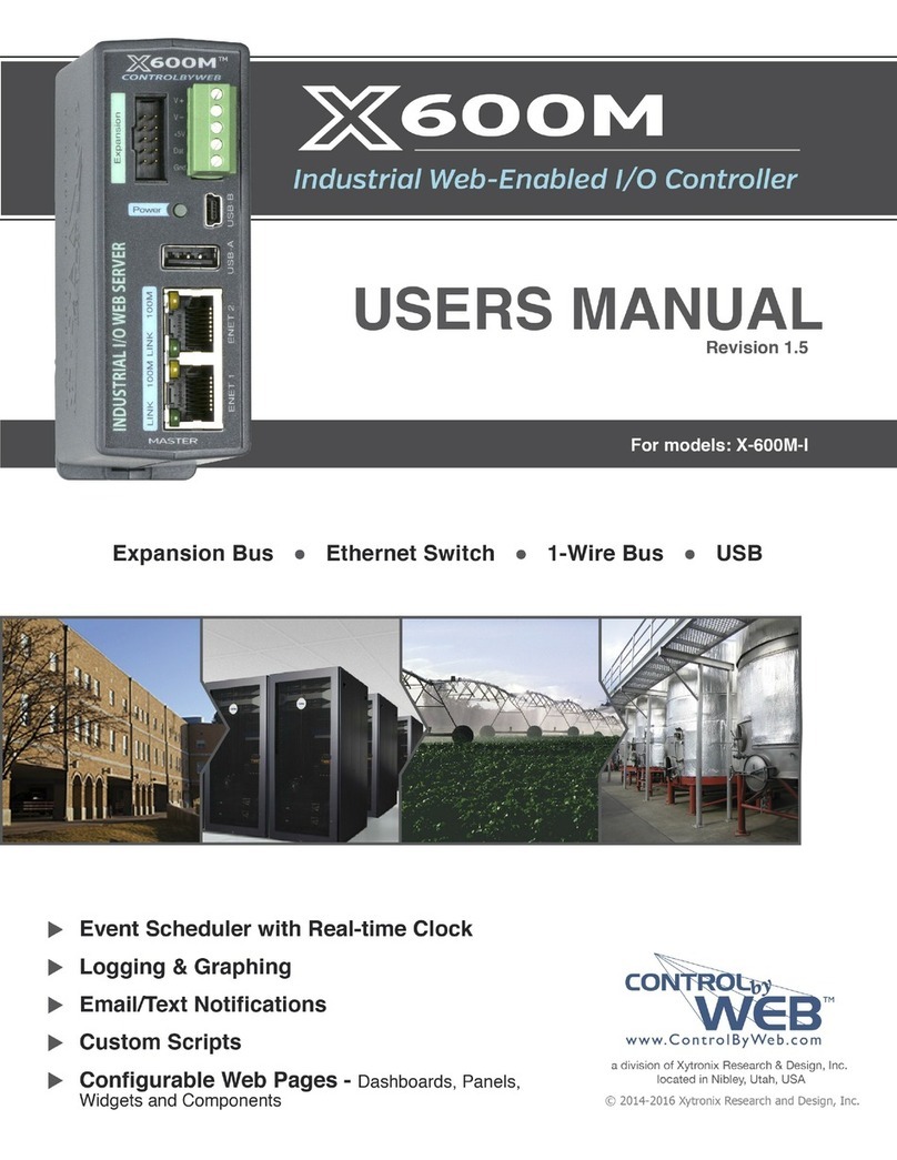 ControlByWeb X-600M User manual