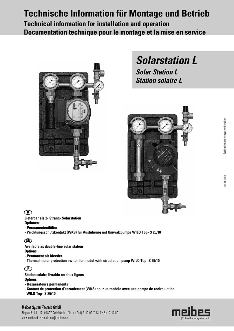 meibes Solar Station L Technical information for installation and operation meibes Solar Station L Technical information for installation and operation