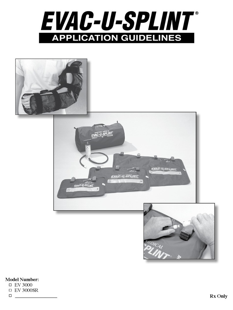 HartwellMedical EVAC-U-SPLINT EV3000 Application guidelines
