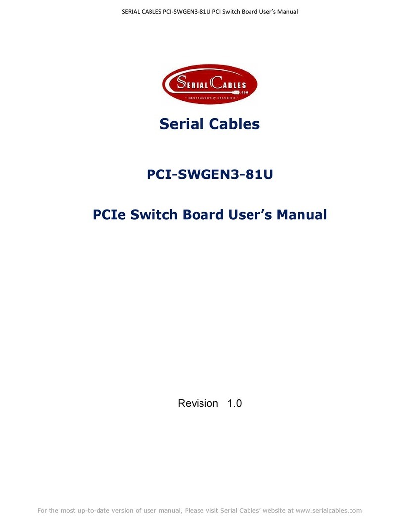 Serial Cables PCI-SWGEN3-81U user manual