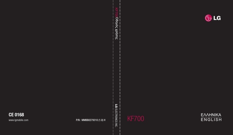 LG KF700 User manual