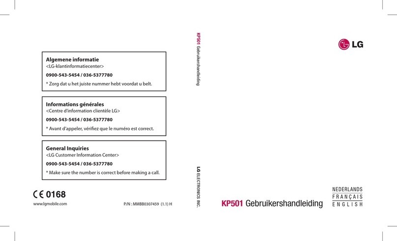 LG KP501 User manual