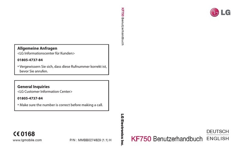 LG Secret KF750 User manual