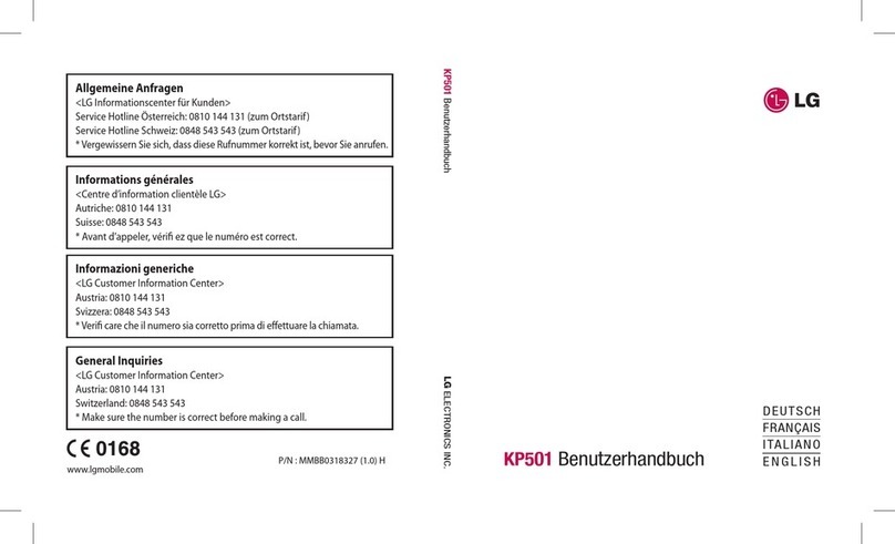 LG KP501 User manual