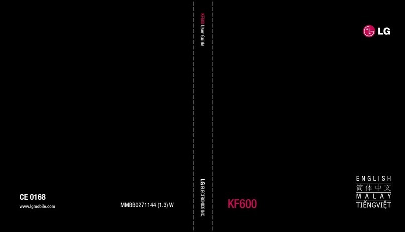 LG KF600 User manual