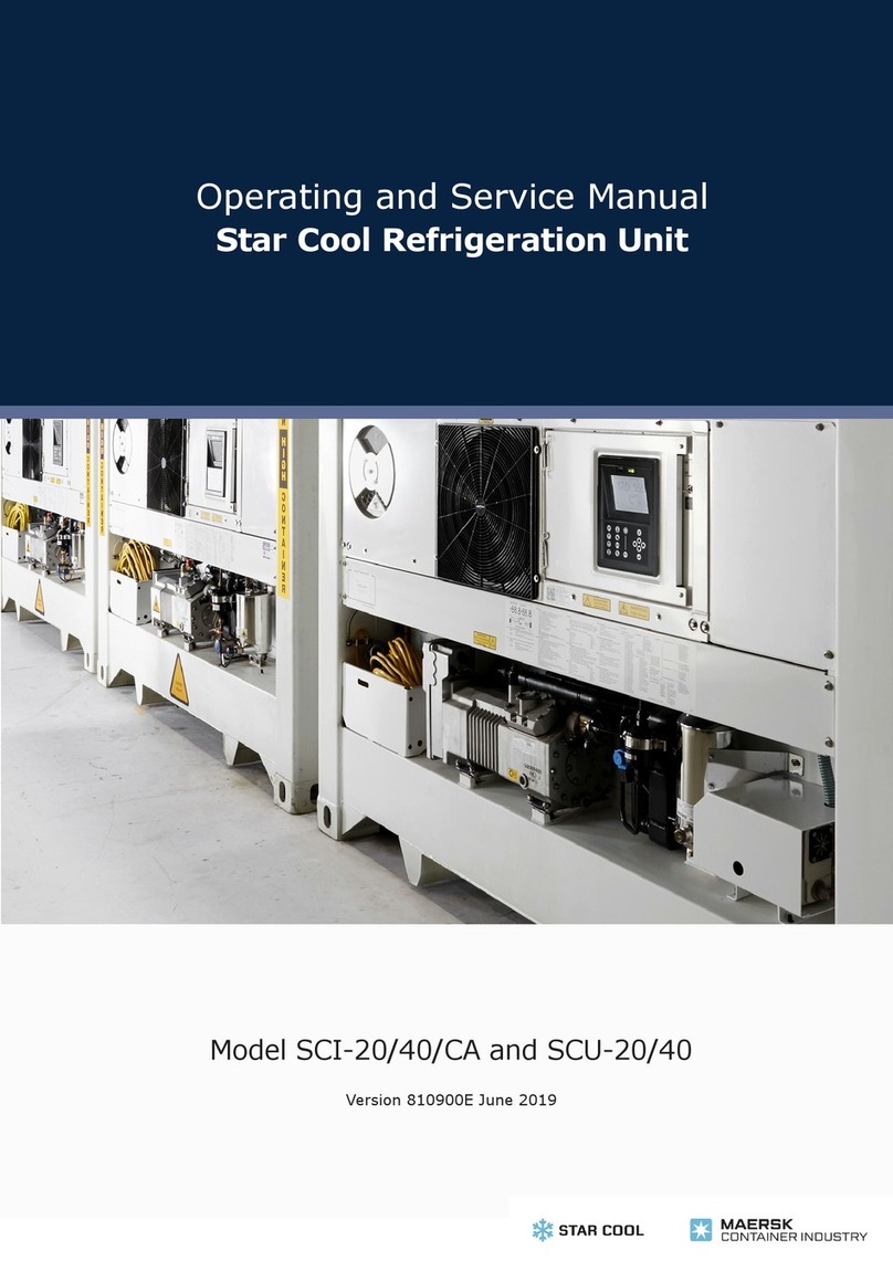 Maersk Container Industry Star Cool SCI-20 Operating and service manual