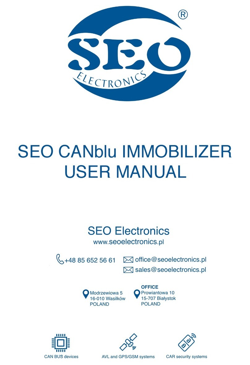 SEO Electronics CANblu immobilizer user manual
