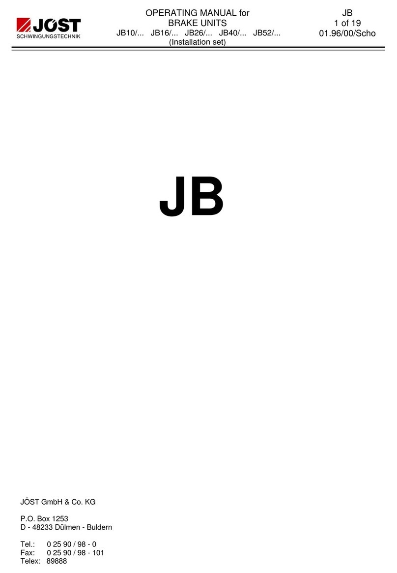 jost JB10 Series operating manual jost JB10 Series operating manual