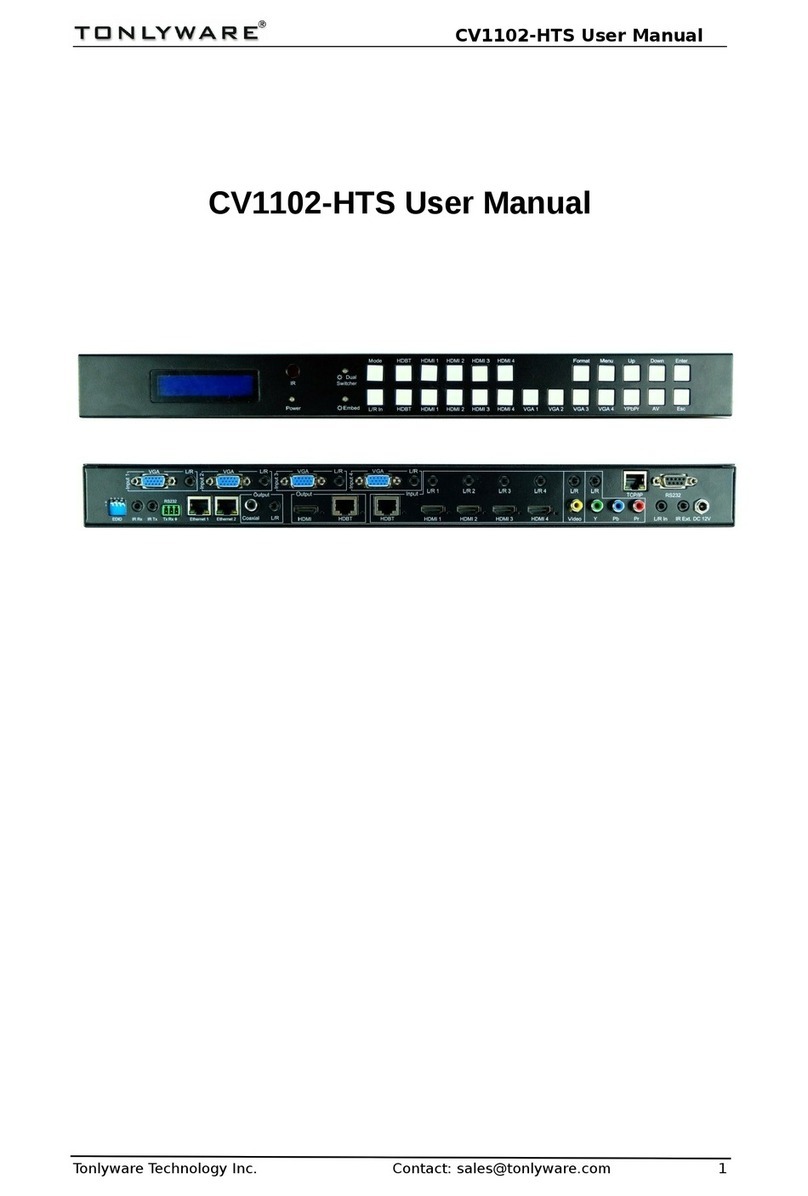 Tonlyware CV1102-HTS user manual
