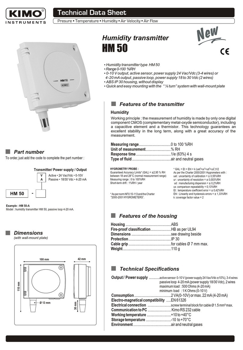 Kimo HM 50 Instruction Manual