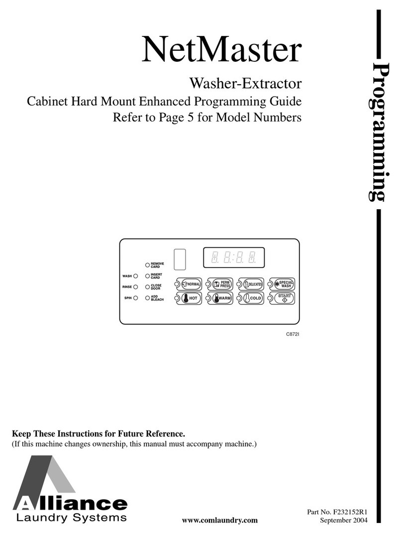 Alliance Laundry Systems NetMaster HC18NC2 Programming manual Alliance Laundry Systems NetMaster HC18NC2 Programming manual