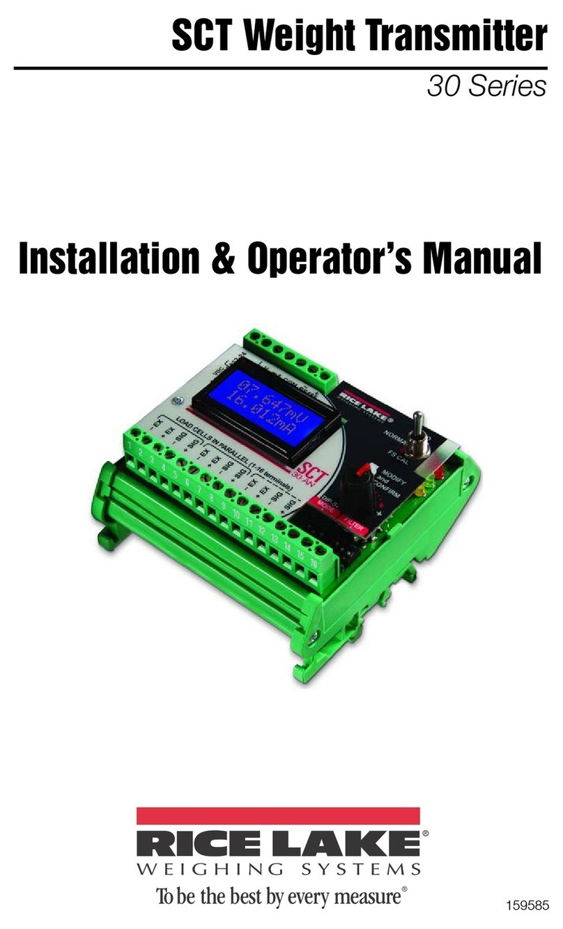 Rice Lake 30 Series Installation & operator's manual Rice Lake 30 Series Installation & operator's manual