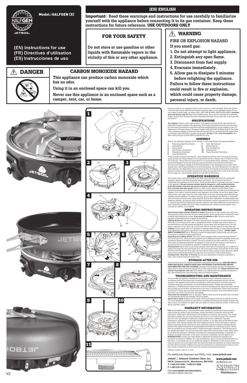 Jetboil HALFGEN Instructions for use