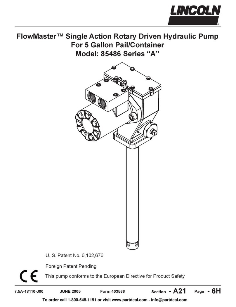 Lincoln FlowMaster A Series User manual