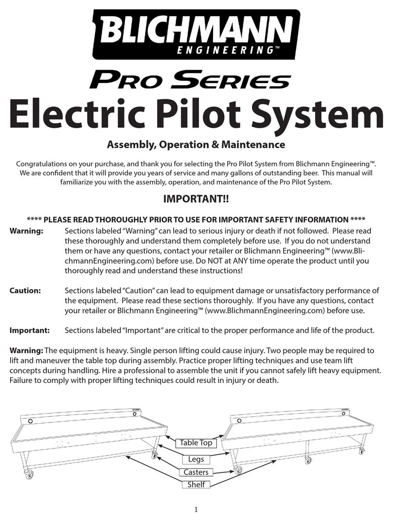 Blichmann Engineering Pro Series Installation instructions