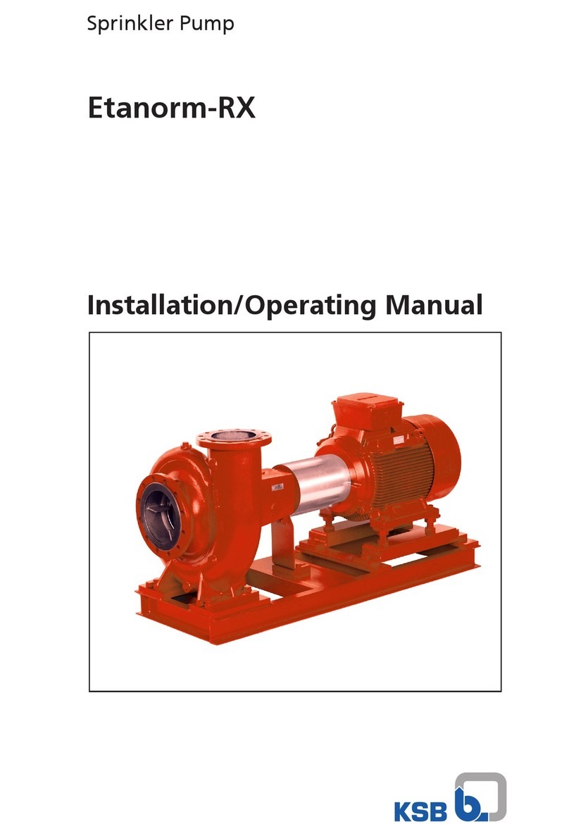 KSB Etanorm-RX Installation & operating manual
