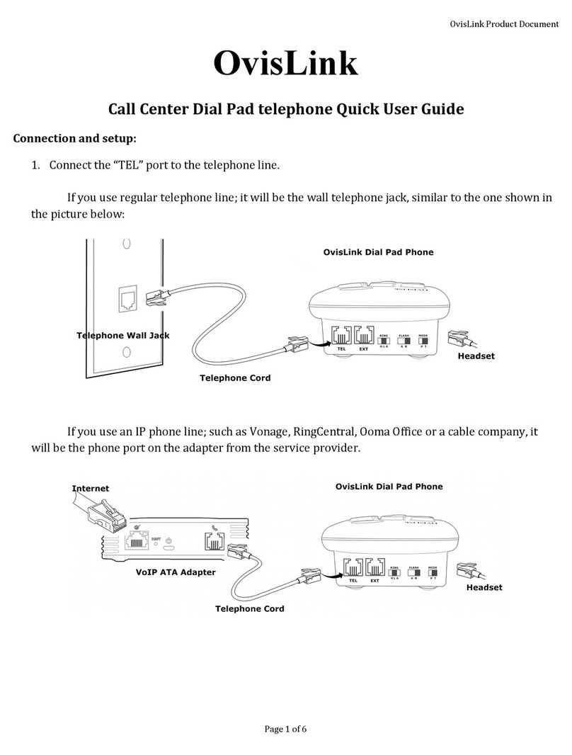 Ovislink OVDP161-SI Quick user guide