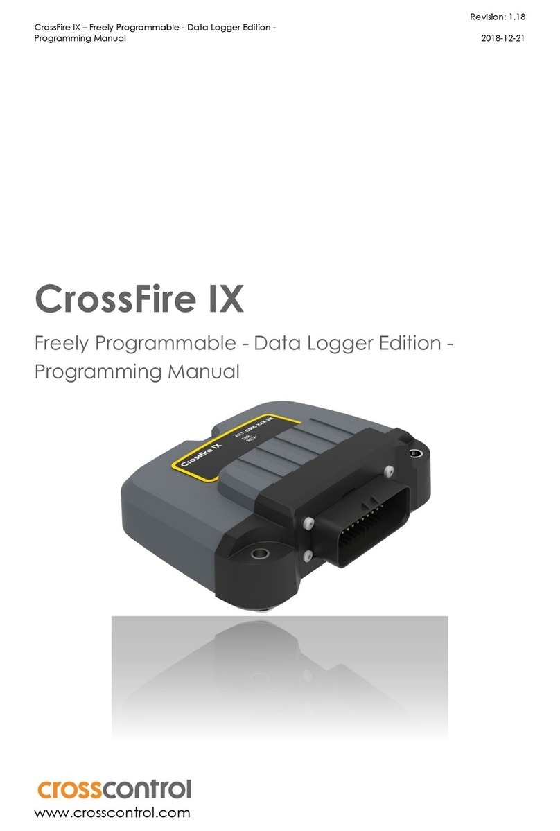 crosscontrol CrossFire IX Programming manual