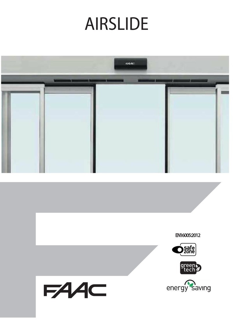 FAAC AIRSLIDE installation manual