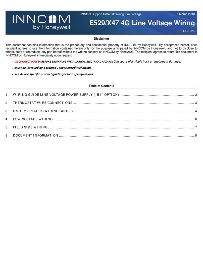 Honeywell INNCOM E529 User manual