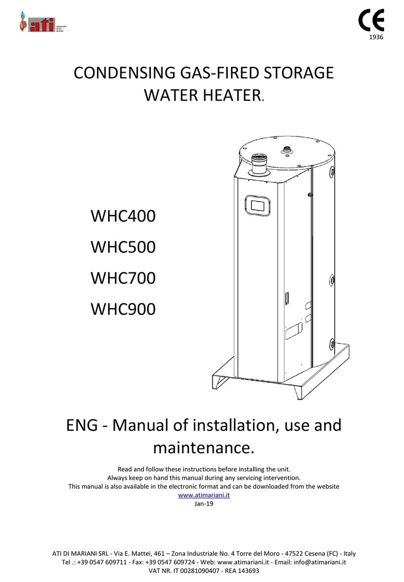 ATI Technologies WHC500 Manual of installation, use and maintenance ATI Technologies WHC500 Manual of installation, use and maintenance