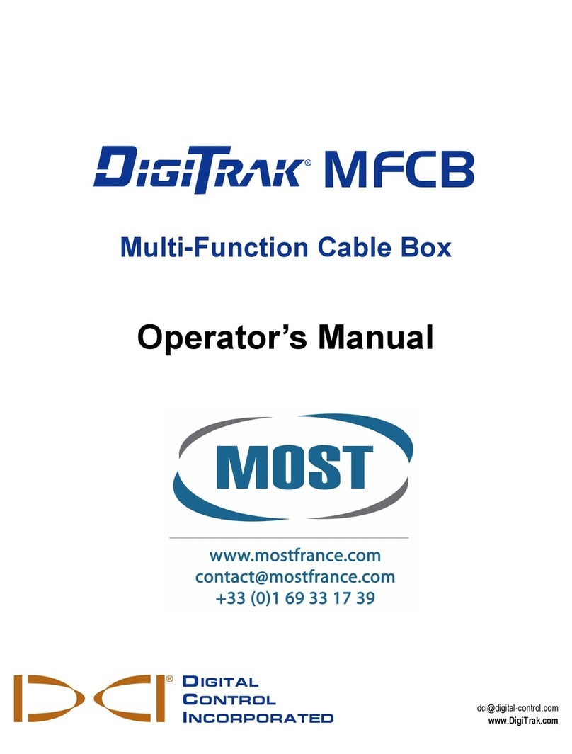 DCI DigiTrak MFCB Operator's manual