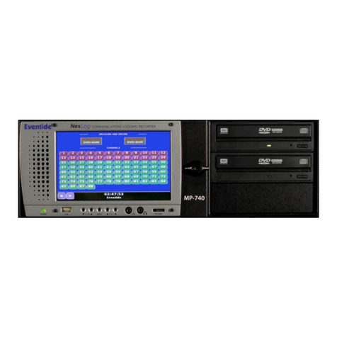 Eventide NexLog 840 user manual Eventide NexLog 840 user manual