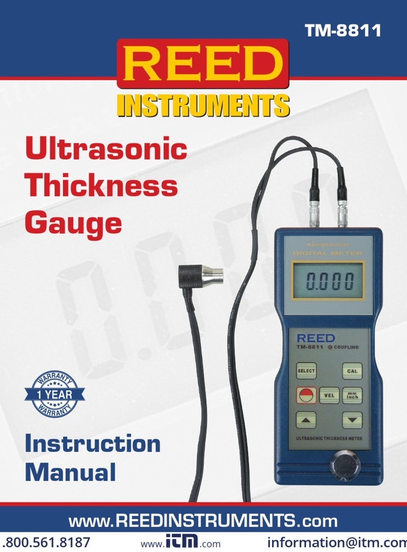 Reed Instruments TM-8811 instruction manual
