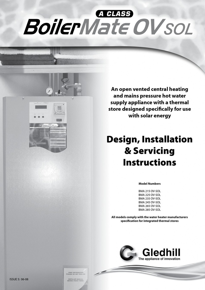 gledhill BoilerMate A-Class OV SOL Series User guide