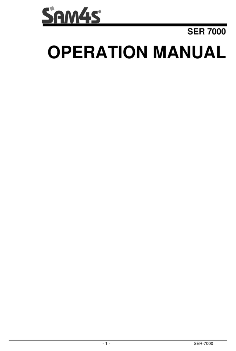Sam4s SER 7000 Operation manual
