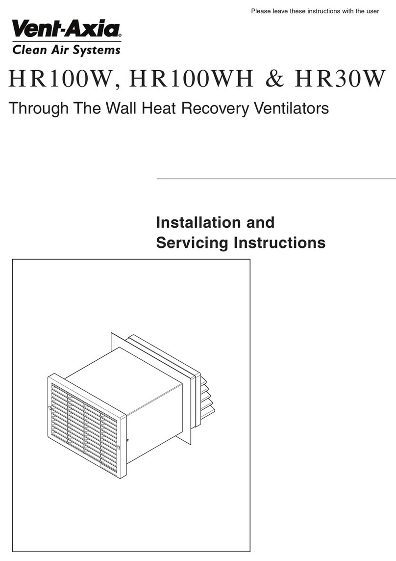 Vent-Axia HR100W User guide Vent-Axia HR100W User guide