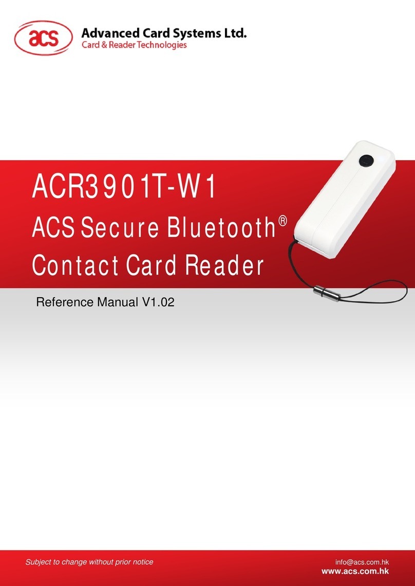 Advanced Card Systems ACR3901T-W1 Reference manual