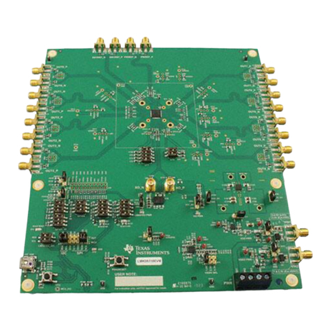 Texas Instruments LMK05318EVM User manual Texas Instruments LMK05318EVM User manual