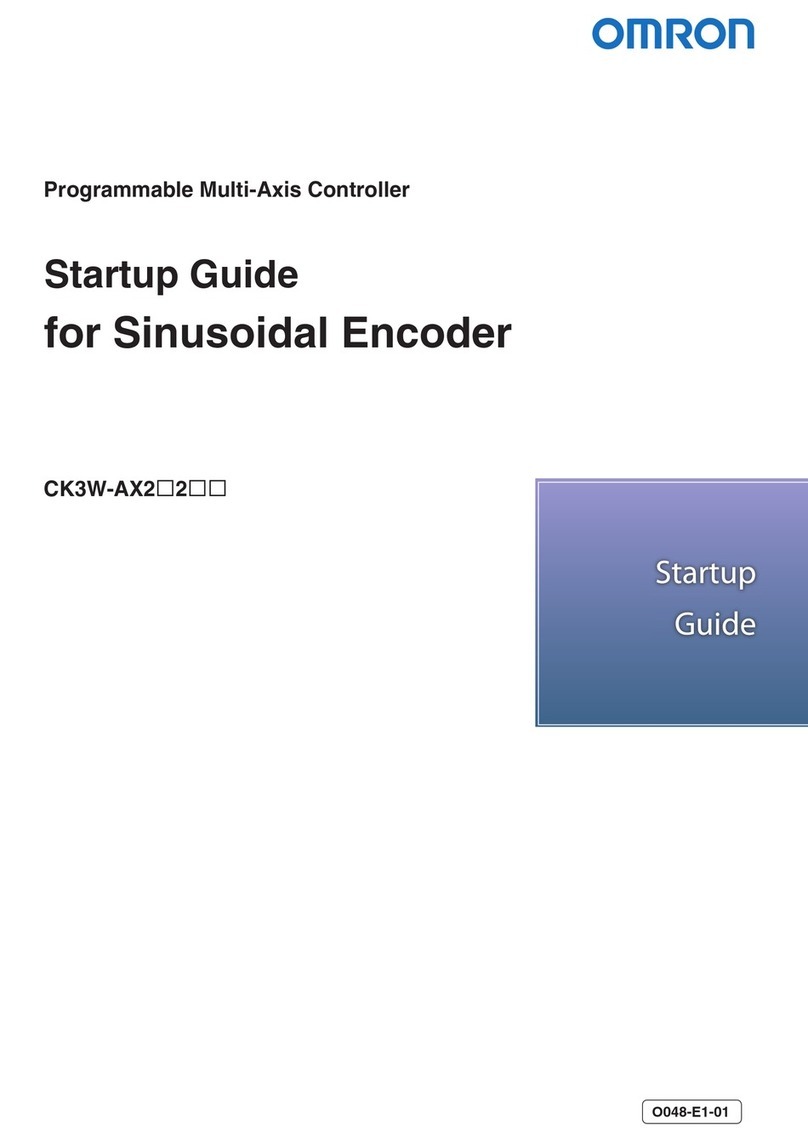 Omron CK3W-AX2 2 Series Startup guide
