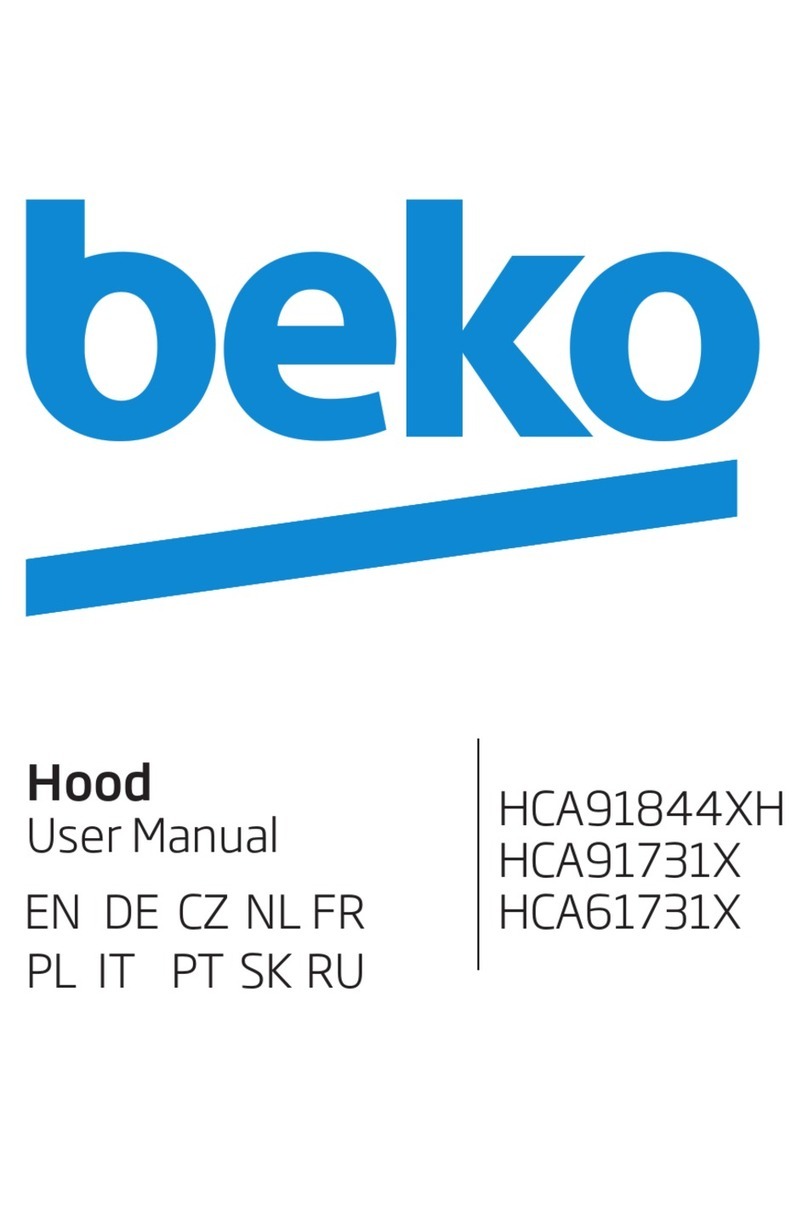 Beko HCA91844XH user manual Beko HCA91844XH user manual