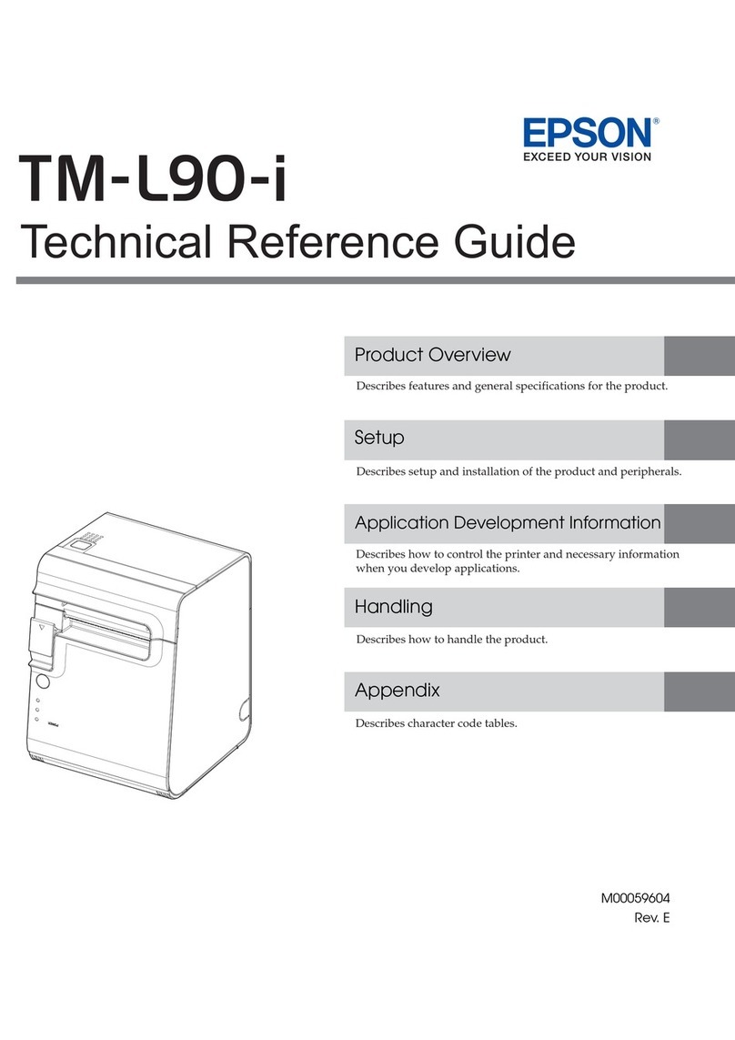 Epson TM-L90-i Use and care manual