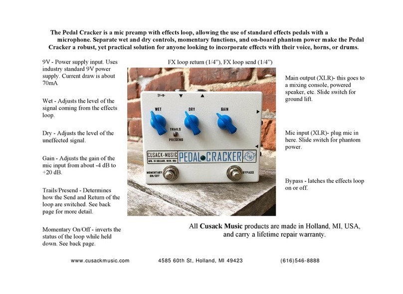 Cusack-Music Pedal Cracker manual