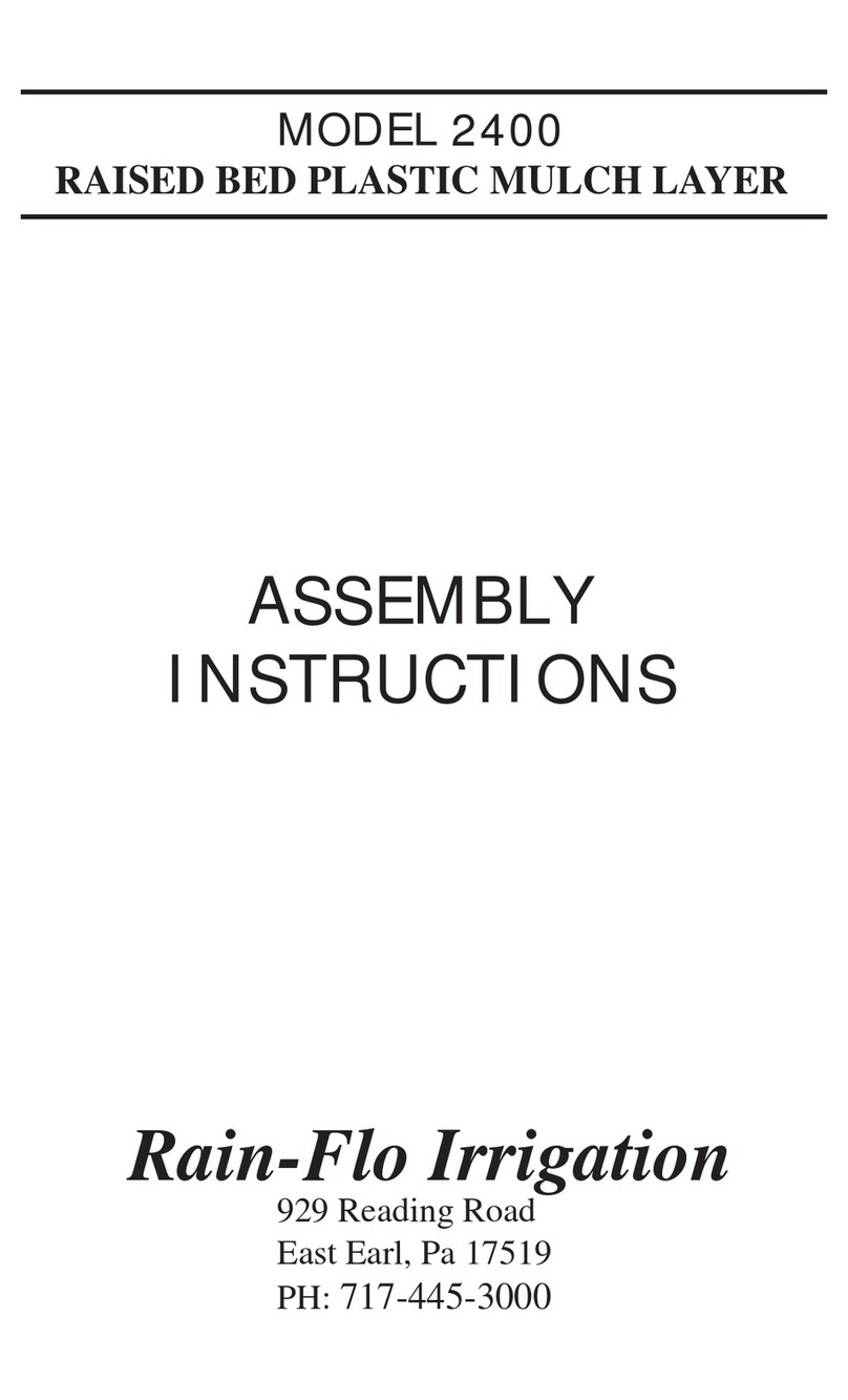 Rain-Flo Irrigation 2400 Assembly instructions Rain-Flo Irrigation 2400 Assembly instructions