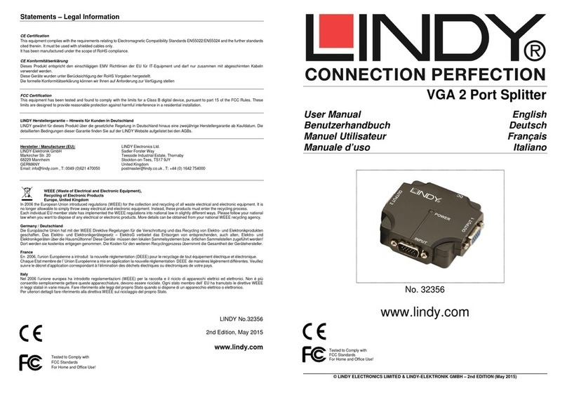 Lindy 32356 User manual