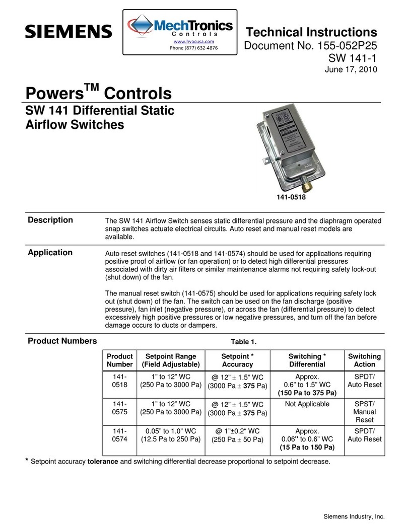 Siemens Powers SW 141 Series Technical instructions