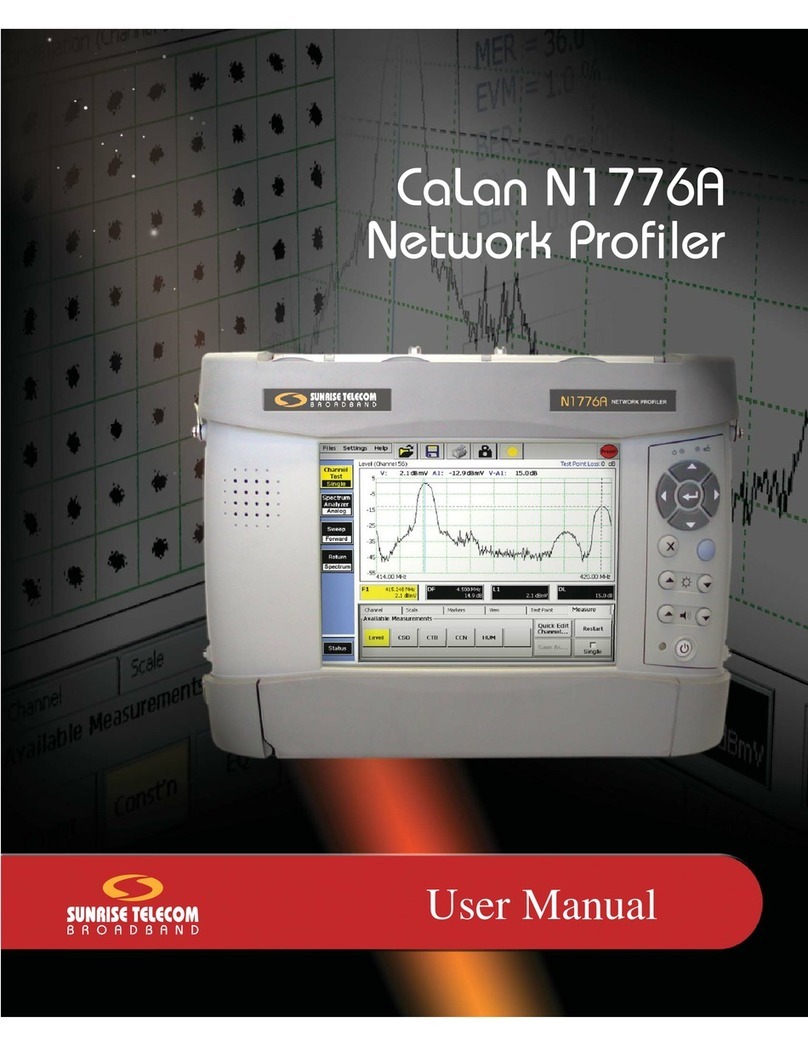 Sunrise telecom CaLan N1776A user manual