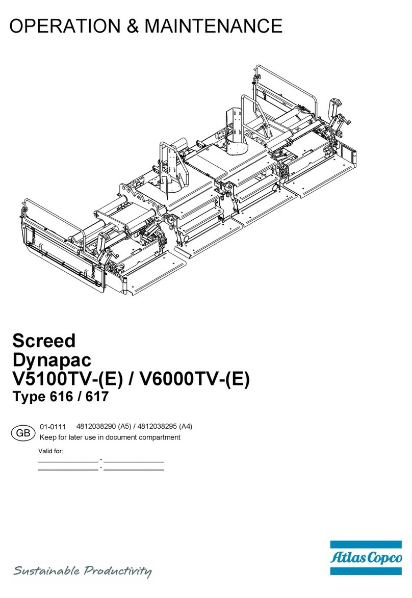 Dynapac V5100TV Troubleshooting guide