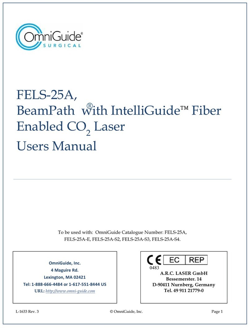 OmniGuide FELS-25A user manual