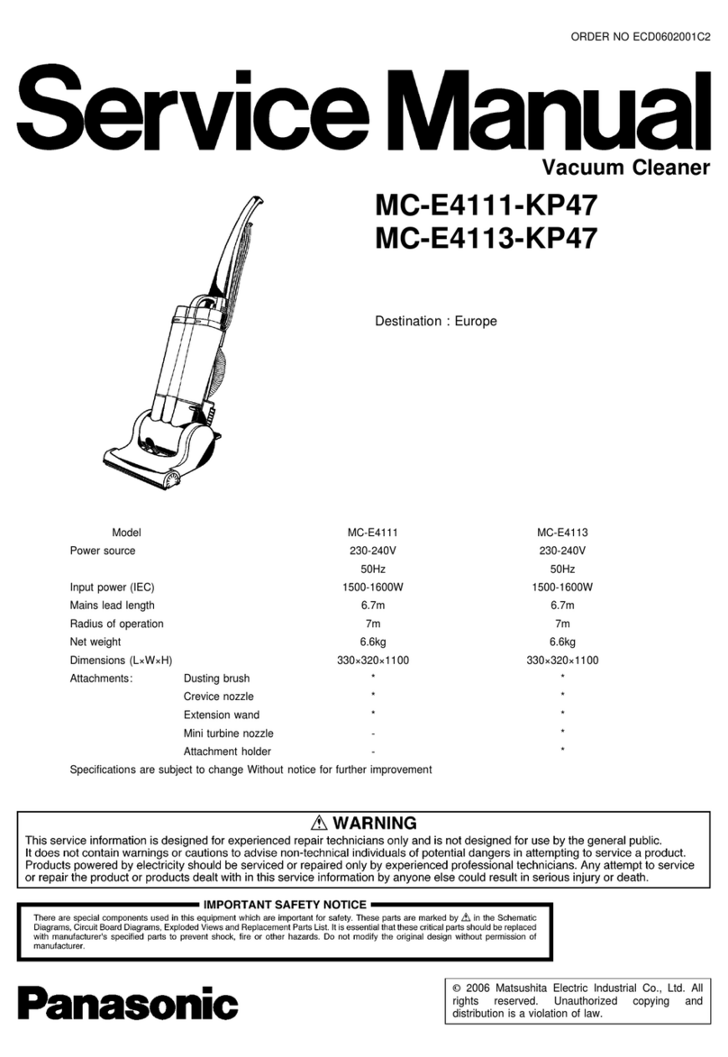 Panasonic MC-E4111-KP47 Service manual