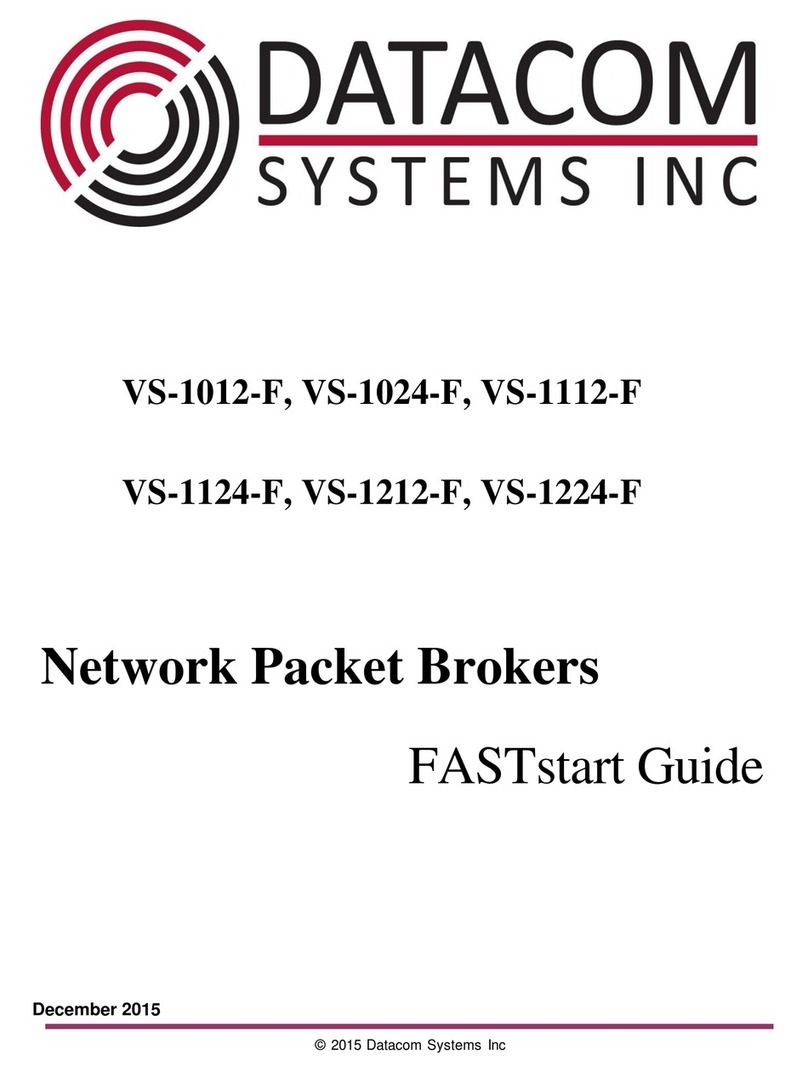 Datacom Systems VS-1112-F Fast start guide
