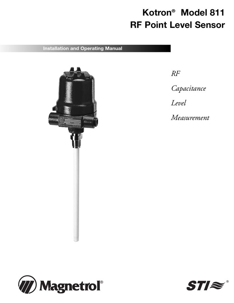 STI Magnetrol Kotron 811 Installation and operating manual