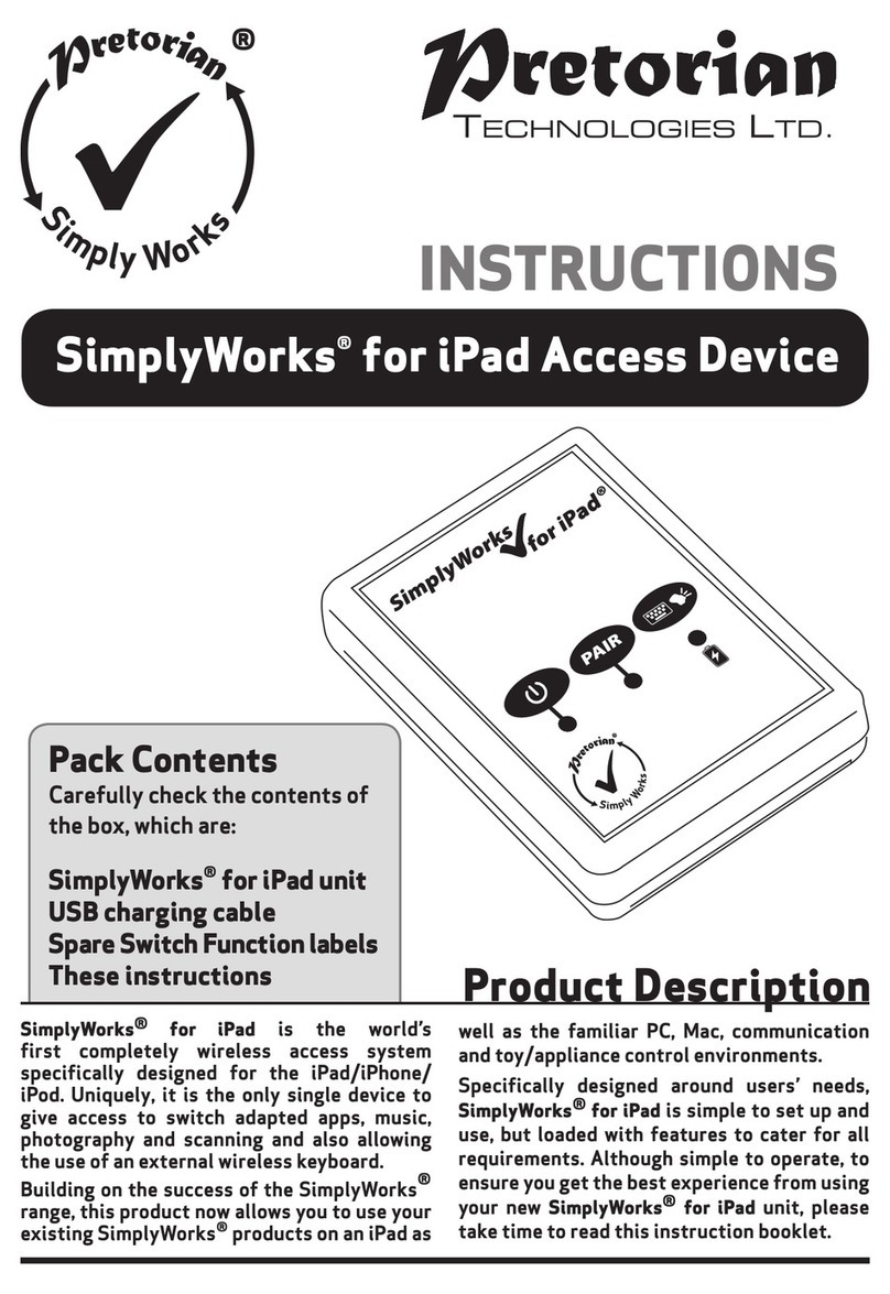 Pretorian SimplyWorks for iPad instructions