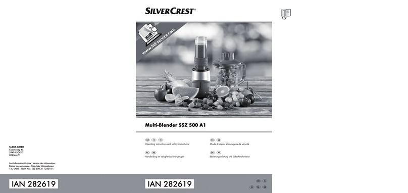 Silvercrest SSZ 500 A1 Product information sheet