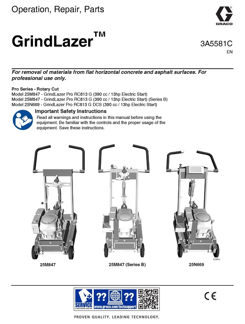 Graco GrindLazer Pro RC813 G Operation, repair, and parts