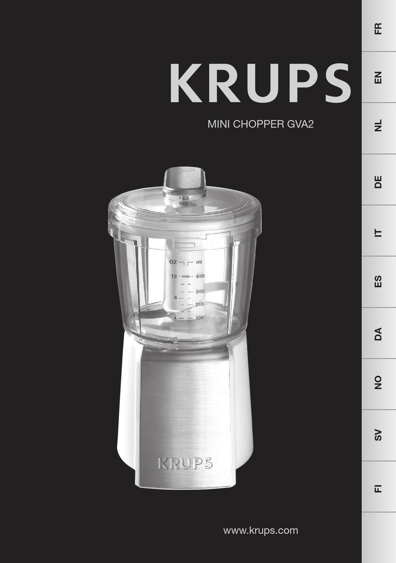 Krups MINI CHOPPER GVA2 manual